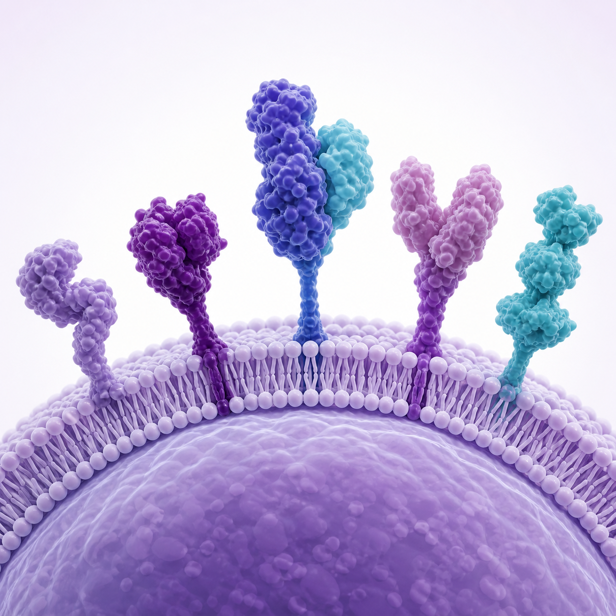 CD cell-surface proteins illustration