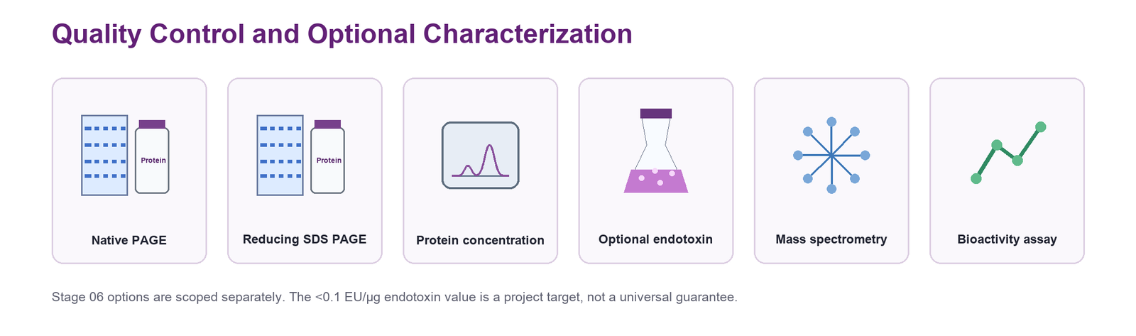Quality control for Yeast recombinant protein